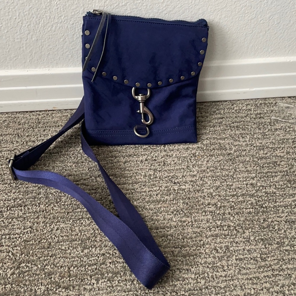 Rebecca Minkoff Nylon Flap Crossbody True Navy